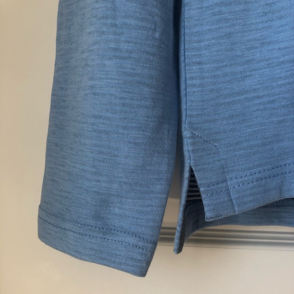 Peter Millar Light Blue Quarter-Zip Pullover - Picture 3 of 4